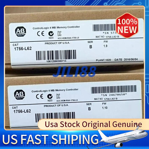 New New AB 1756-L62 B ControlLogix Processor Unit Controller 1756L62 - Product Image