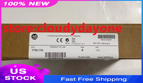 New 2pcs Factory Sealed AB 1756-IT6I  A ControlLogix 6 Point Isolated Input Module - Product Image