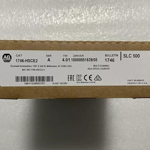 New New Allen-Bradley 1746-HSCE2 A Multi-Channel High Speed Counter Module AB - Product Image