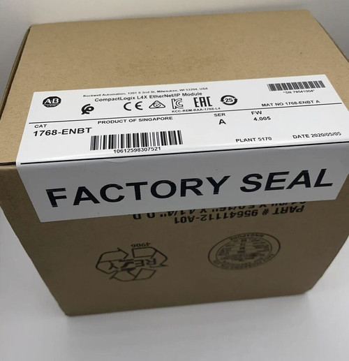 New NEW Factory Sealed Allen Bradley 1768-ENBT PLC CompactLogix L4X EtherNetIP US 1768 ENBT - Product Image