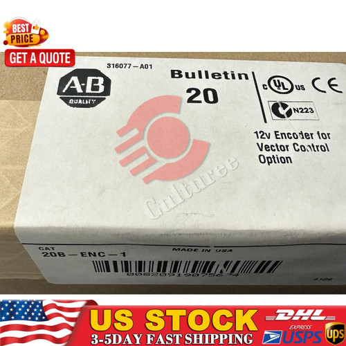 New NEW Allen-Bradley 20B-ENC-1 Series B. 12V Encoder Ser. 700 Frequency Converter - Product Image