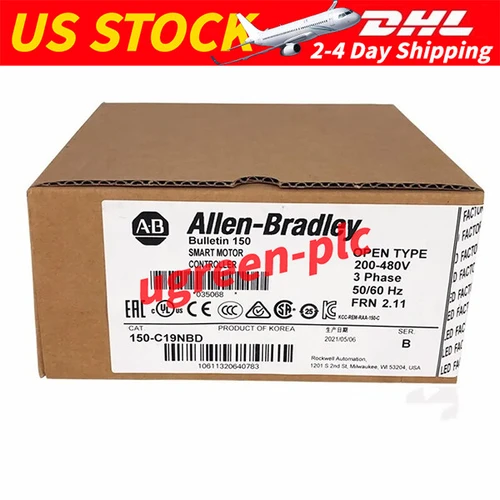 New Allen Bradley 150-C19NBD Ser B SMC-3 Smart Motor Controller New Sealed 150C19NBD Does Not Apply - Product Image