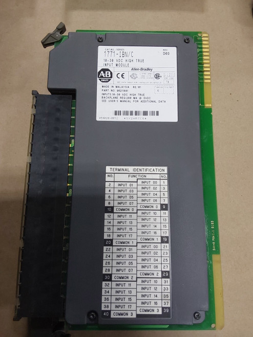 New Allen Bradley 1771-IBN Input Module  Ser C Rev. D03 - Product Image
