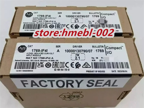 New New In Box AB 1769-IF4I CompactLogix IO Analog Input Module 1769-IF4I. - Product Image