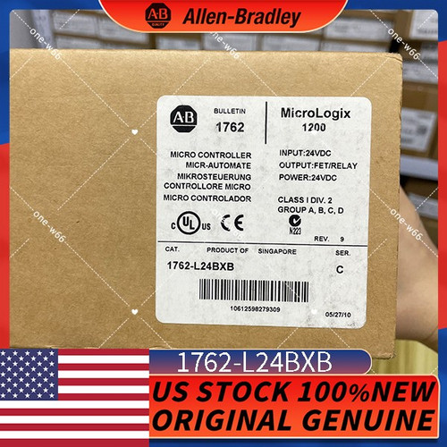 New Allen Bradley New Sealed 1762-L24BXB  C MicroLogix 1200 24 Point Controller - Product Image
