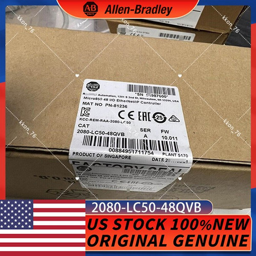 New 2080-LC50-48QVB Allen Bradley 2080-LC50-48QVB Micro850 Ethernet IP Controller - Product Image