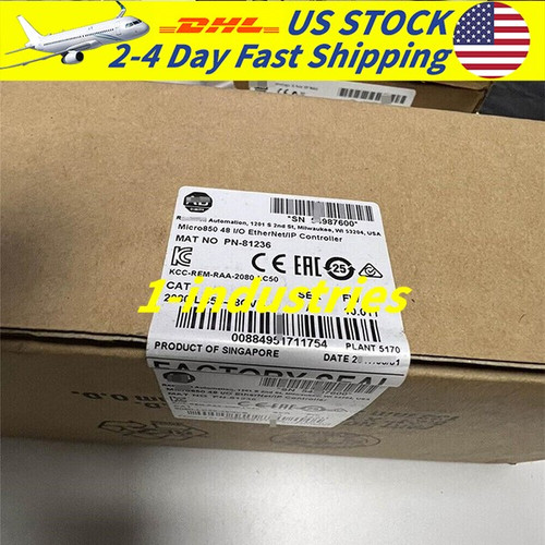 New Brand New Sealed Allen Bradley 2080-LC50-48QVB Ethernet IP Micro850 Controller - Product Image