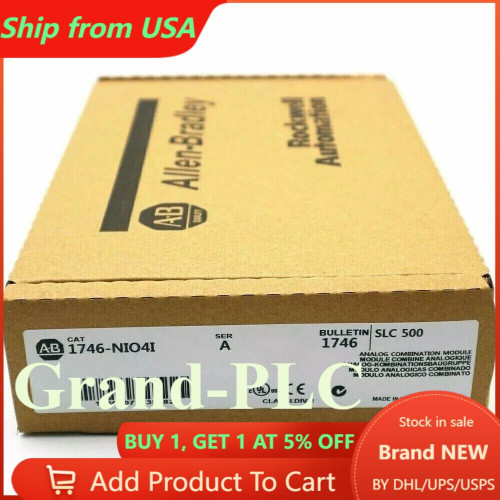 New New Sealed AB 1746NIO4I SLC 500 Analog Output Module 1746-NIO4I US Free Tax - Product Image