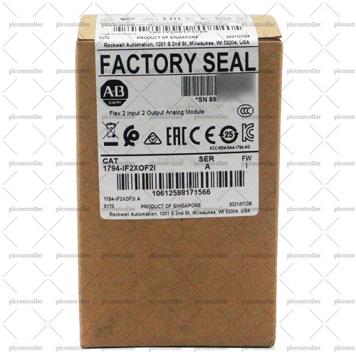 New New Allen Bradley 1794-IF2XOF2I 1794 Flex 2 Input 2 Output Analog Module  - Product Image