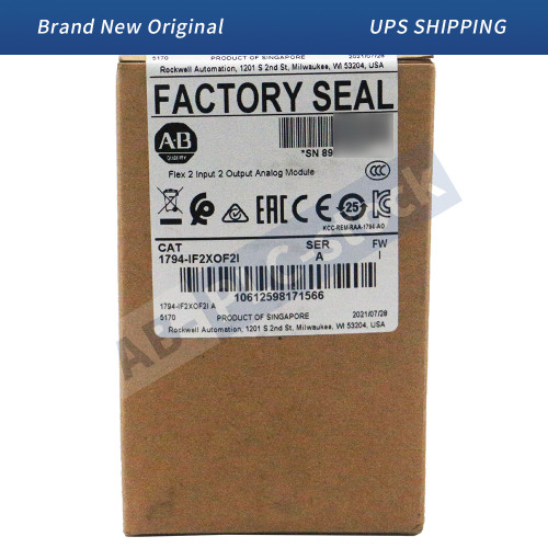 New 100 New Allen Bradley 1794-IF2XOF2I Flex 2 Input 2 Output Analog Module  - Product Image