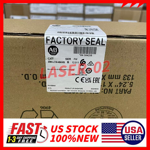New Allen-Bradley 2080-LC50-48AWB Micro850 48 IO EtherNetIP Controller In Stock - Product Image