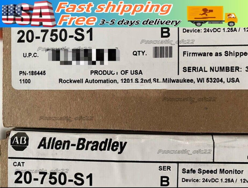 New 1 PCS New AB 20-750-S1 Safe Speed Monitor New In Box In US Stock Fast Free Ship  - Product Image