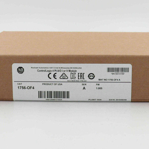 New New Factory Sealed AB 1756-OF4 SER A ControlLogix 4 Pt AO I or V Module 1756OF4 - Product Image