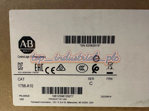 New New Factory Sealed AB 1756-A10 1756A10 Chassis10 Slot Expedited Ship - Product Image