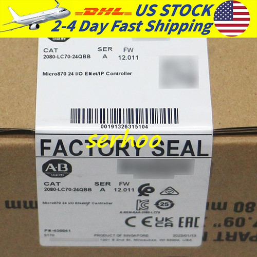 New 1PC Free Shipping 2080-LC70-24QBB AB Micro870 24 IO ENetIP Controller  - Product Image
