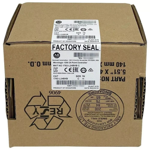 New Allen-Bradley 1762-L24BXB SER C MicroLogix 1200 24 Point Controller 1762L24BXB  - Product Image