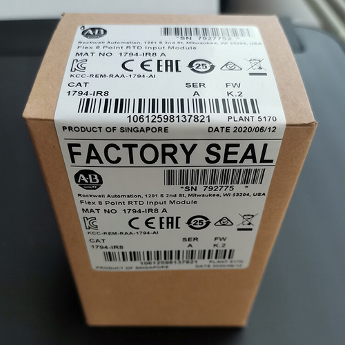 New New Allen-Bradley 1794-IR8 Flex 8 Point RTD Input Module AB 17941R8 US Stock - Product Image