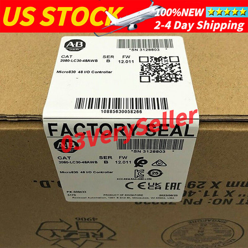 New NEW Allen-Bradley 2080-LC30-48AWB AB Micro830 48 IO Controller Free delivery - Product Image