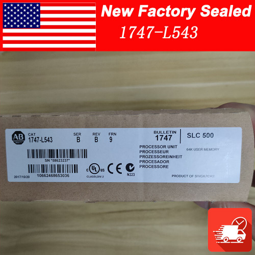 New New Sealed Allen-Bradley 1747-L543 SLC 500 504 CPU Processor Unit 1747L543 - Product Image