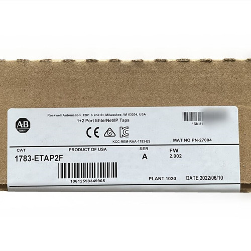 New Allen-Bradley 1783-ETAP2F Stratix 5950 EtherNetIP Tap UPS shipping  - Product Image