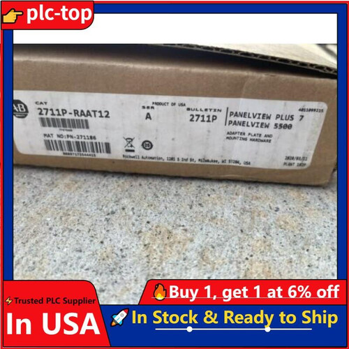 New AB 2711P-RAAT12 A PanelView 2711P-RAAT12 New Factory Sealed US Free Tax - Product Image