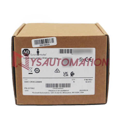 New Allen Bradley 440C-CR30-22BBB Guardmaster 440C Software configured safety relay  - Product Image