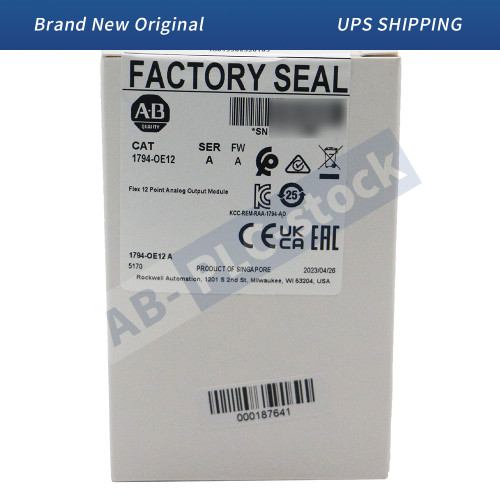 New Brand New 1794-OE12 Allen-Bradley 1794 Flex XT IO System Analog Output Modules  - Product Image