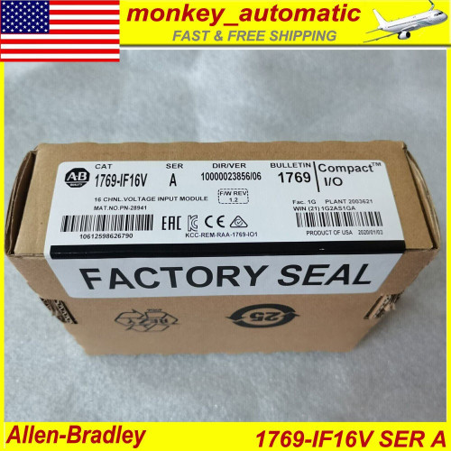 New New Allen-Bradley 1769-IF16V A CompactLogix 16 Channel AI Voltage Input Module  - Product Image
