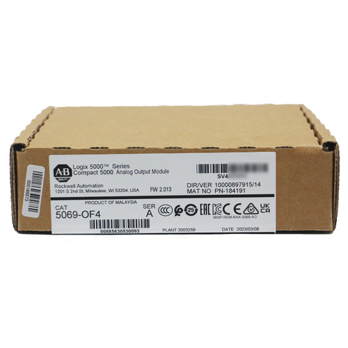 New NEW Allen Bradley 5069-OF4 Compact 5000 Logix Analog Output Module UPSDHL 5069OF4 - Product Image