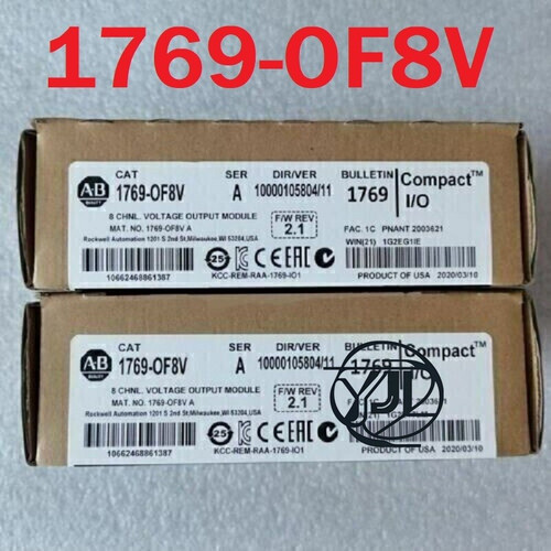 New New Factory Sealed 1769-OF8V AB SER A CompactLogix 8 PT Output Module 1769OF8V - Product Image