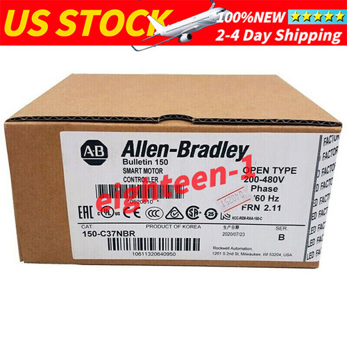 New AB 150-C37NBR SMC-3 37A Smart Motor Controller Brand New Allen Bradley  - Product Image