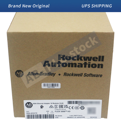 New Brand New Sealed 5094-AEN2TR Allen-Bradley 5094 Ethernet Adapter 16 Modules RJ45  - Product Image