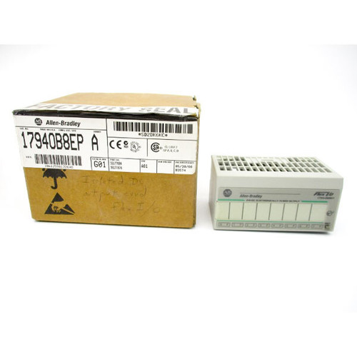 New ALLEN BRADLEY 1794-OB8EP SER. A 24VDC REV. A01 NSMP QC5007501-1794-OB8EP - Product Image