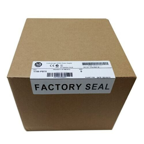 New NEW Sealed Allen-Bradley 1756-PB75 ControlLogix 24V DC Power Supply 1756-PB75 - Product Image