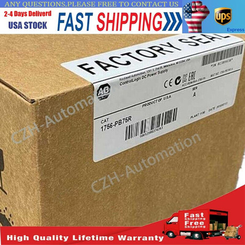 New New Factory Sealed AB 1756-PB75R ControlLogix 24V DC Power Supply US Free Tax - Product Image