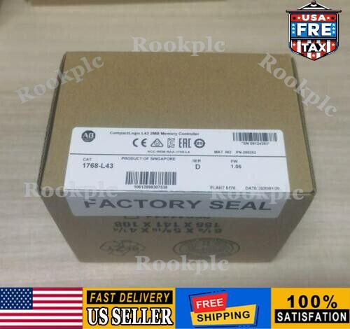 New New Factory Sealed AB 1768-L43 SER D CompactLogix L43 Controller PLC 1768-L43  - Product Image