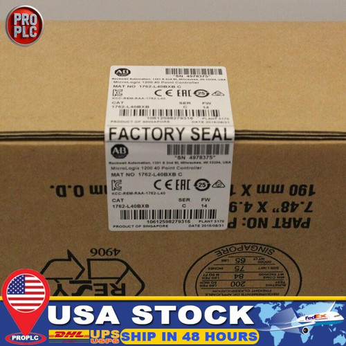 New New AB 1762-L40BXB MicroLogix 1200 40 Point Controller 1762L40BXB US Free Tax  - Product Image