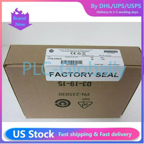 New Factory Sealed AB 1756-EWEB ControlLogix ENetIP Web Server Module US Free Tax Not Specified - Product Image