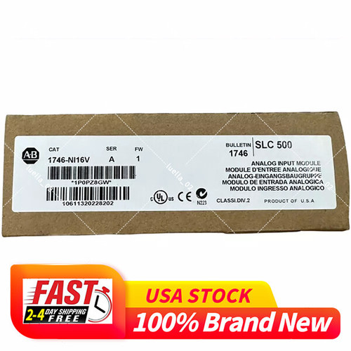 New New Sealed 1746-NI16V ALLEN BRADLEY SLC 500 16-PT ANALOG INPUT Free Delivery - Product Image