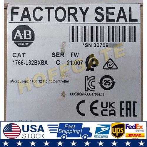 New NEW Sealed AB 1766-L32BXBA Micrologix 1400 32 Point Controller US Free Tax - Product Image