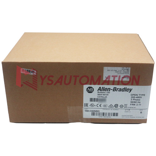 New Allen Bradley 150-C60NBD SMC-3 60A Smart Motor Controller Factory Sealed New - Product Image