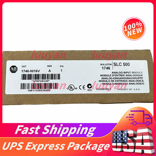 New NEW SEALED ALLEN BRADLEY 1746-NI16V A SLC 500 16-PT ANALOG INPUT 1746NI16V - Product Image