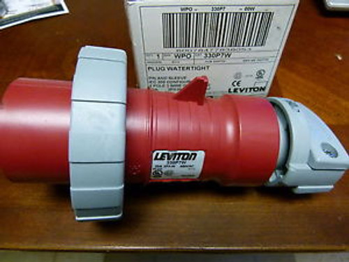 NEW LEVITON 330P7W Pin and Sleeve Connector, 2Poles, 3Wire, 30Amp, 480V