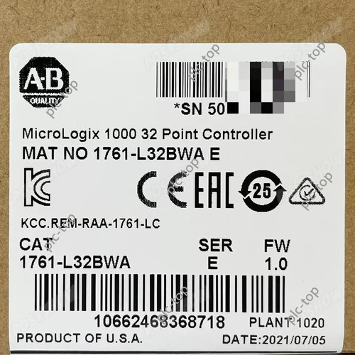 New New Sealed AB Allen Bradley 1761-L32BWA MicroLogix1000 32 Point Controller Does not Apply - Product Image