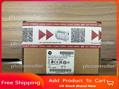 New New Sealed AB 1763-L16BWA MicroLogix 1100 16 Point Controller 1763L16BWA Does not Apply - Product Image