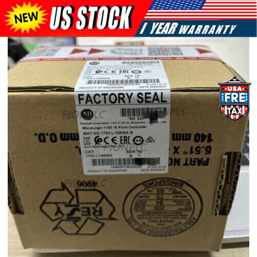 New New AB 1763-L16BWA MicroLogix 1100 16 Point Controller 1763L16BWA US Free Tax Does not Apply - Product Image