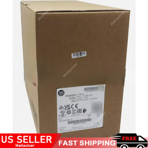 New Genuine Allen Bradley 25A-D024N114 SER B PowerFlex 523 11kW 15Hp AC Drive - Product Image