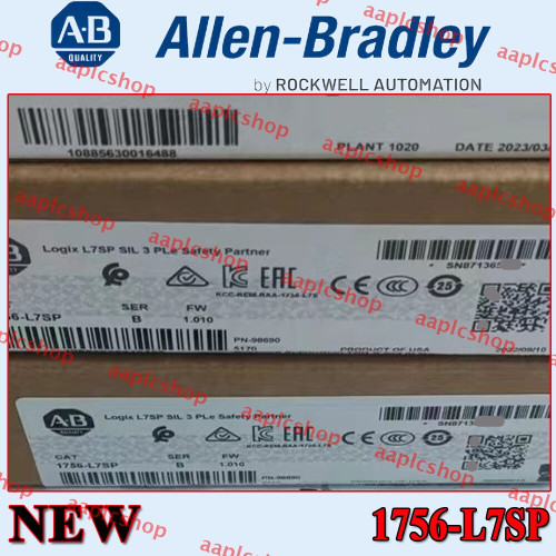 New AB 1756-L7SP SER B New In Box 1756L7SP GuardLogix Safety Controller Free Ship - Product Image
