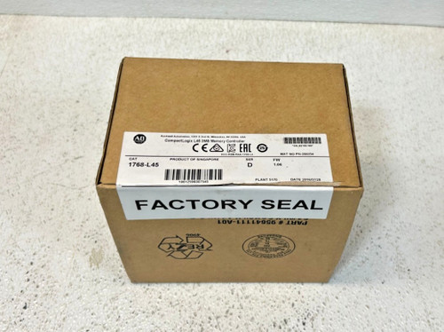 New Allen-Bradley 1768-L45 SER D FW 1.06 CompactLogix L45 3MB Memory Controller - Product Image
