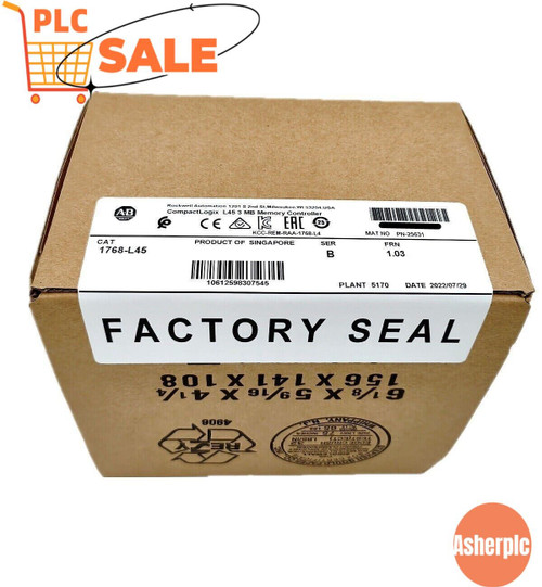 New New Sealed AB 1768-L45 SER B CompactLogix L45 3 MB Memory Controller Does not Apply - Product Image
